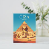 Große Sphinx Ägypten Postkarte (Stehend Vorderseite)
