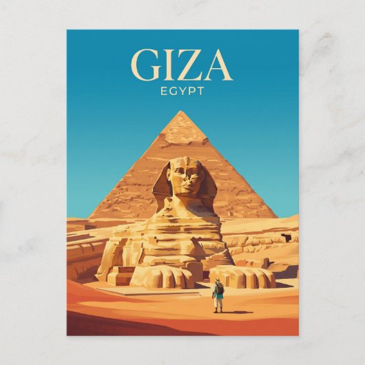 Große Sphinx Ägypten Postkarte (Vorderseite)