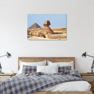 Große Sphinx auf dem Plateau von Gizeh. Ägypten, A Leinwanddruck