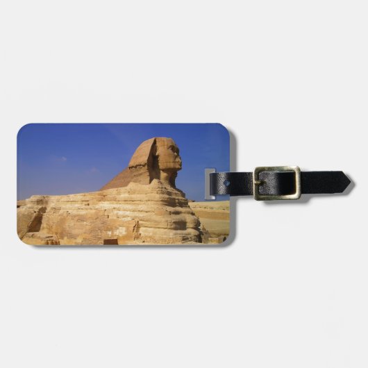 Große Sphinx aus Gizeh, Ägypten Gepäckanhänger (Vorderseite horizontal)
