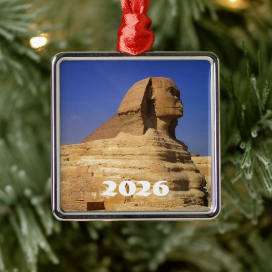 Große Sphinx aus Gizeh, Ägypten Ornament Aus Metall (Baum)