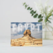 Große Sphinx aus Gizeh in Ägypten Postkarte (Stehend Vorderseite)