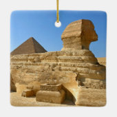 Große Sphinx aus Gizeh mit Ghafre-Pyramide - Ägypt Keramikornament (Rückseite)
