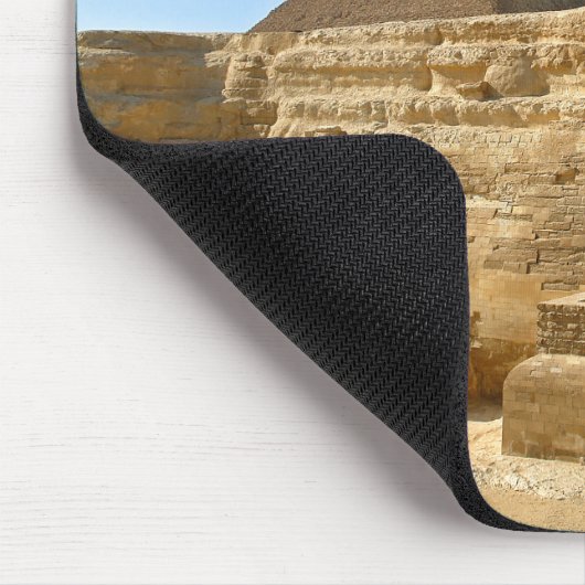 Große Sphinx aus Gizeh mit Ghafre-Pyramide - Ägypt Mousepad (Ecke)
