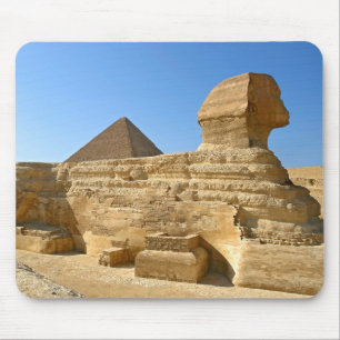 Große Sphinx aus Gizeh mit Ghafre-Pyramide - Ägypt Mousepad