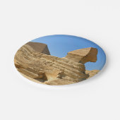 Große Sphinx aus Gizeh mit Ghafre-Pyramide - Ägypt Pappteller (Schrägansicht)