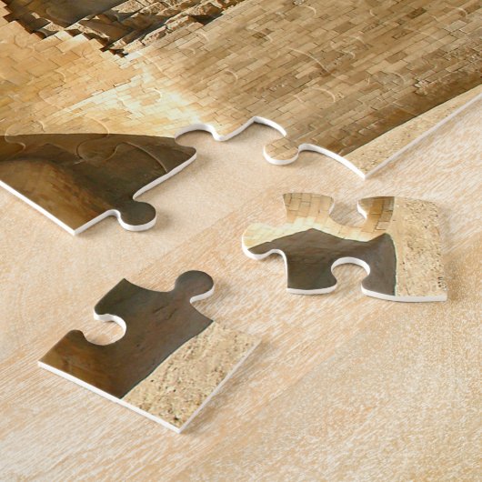 Große Sphinx aus Gizeh mit Ghafre-Pyramide - Ägypt Puzzle (Seite)