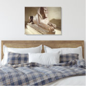 Große Sphinx aus Tanis (Granit) Leinwanddruck (Insitu (Schlafzimmer))