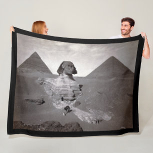 Große Sphinx & Giza-Pyramiden Nekropole Ägypten Fleecedecke