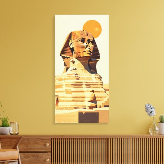 Große Sphinx Leinwanddruck (Insitu (Wohnzimmer))