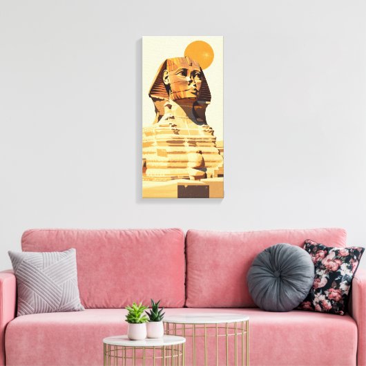 Große Sphinx Leinwanddruck (Insitu (Wohnzimmer))