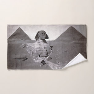 Große Sphinx und Pyramidennekropole von Gizeh Ägyp Handtuch