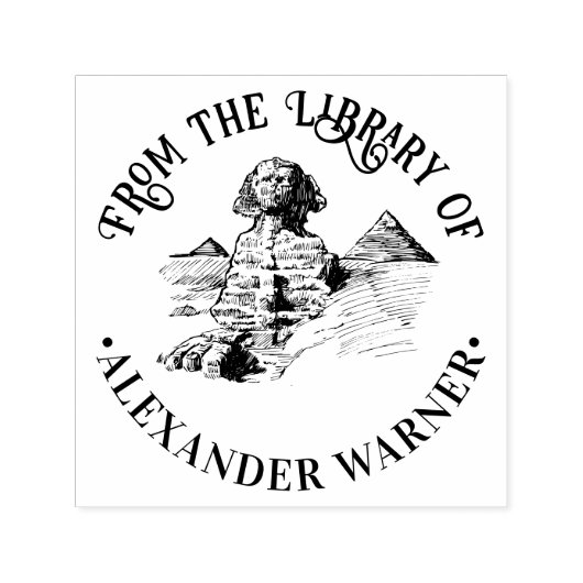 Große Sphinx von Gizeh Ägypten #1 Bibliotheksname Permastempel (Design)