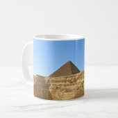 Große Sphinx von Gizeh mit Chephren-Pyramide - Ägy Kaffeetasse (Vorderseite Links)