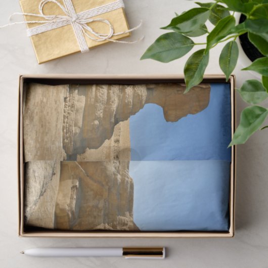 Große Sphinx von Gizeh mit Chephren-Pyramide - Ägy Seidenpapier (Geschenk)