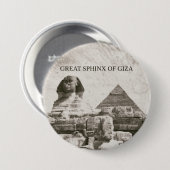 Große Sphinx von Gizeh Pyramide Button (Vorne & Hinten)