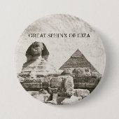 Große Sphinx von Gizeh Pyramide Button (Vorderseite)