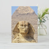 Große Sphinx von Gizeh & Pyramiden Altes Ägypten Einladung (Stehend Vorderseite)