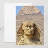 Große Sphinx von Gizeh & Pyramiden Altes Ägypten Einladung (Vorne/Hinten)