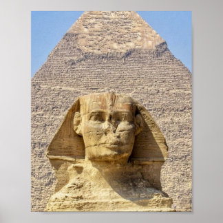 Große Sphinx von Gizeh & Pyramiden Altes Ägypten Poster