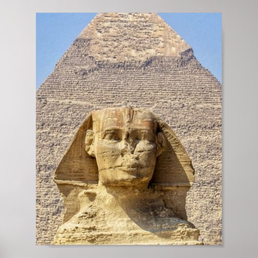 Große Sphinx von Gizeh & Pyramiden Altes Ägypten Poster (Vorne)