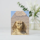 Große Sphinx von Gizeh & Pyramiden Altes Ägypten Postkarte (Stehend Vorderseite)