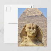 Große Sphinx von Gizeh & Pyramiden Altes Ägypten Postkarte (Vorne/Hinten)
