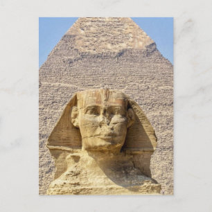 Große Sphinx von Gizeh & Pyramiden Altes Ägypten  Postkarte