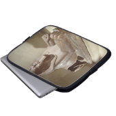 Große Sphinx, von Tanis (Granit) Laptopschutzhülle (Vorne Knopf)