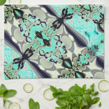 Große Spiegel von Aquamarine und Grautönen