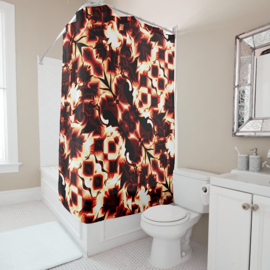 Große Spiegelung von leicht gearbeiteten Formen Duschvorhang (Beispiel)