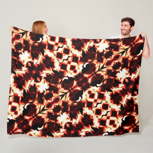 Große Spiegelung von leicht gearbeiteten Formen Fleecedecke (Beispiel)