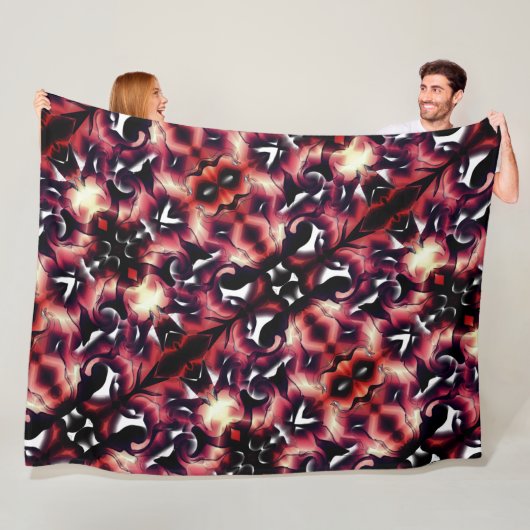 Große Spiegelung von leicht gearbeiteten Formen Fleecedecke (Beispiel)