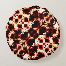 Große Spiegelung von leicht gearbeiteten Formen Rundes Kissen