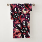 Große Spiegelung von leicht gemeißelt, weiß Badhandtuch Set (Insitu)