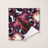 Große Spiegelung von leicht gemeißelt, weiß Badhandtuch Set (Waschlappen)