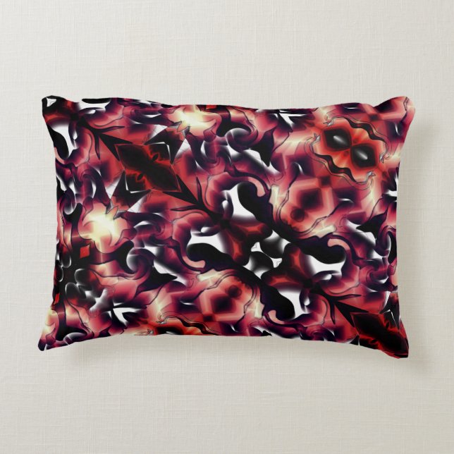 Große Spiegelung von leicht gemeißelt, weiß Dekokissen (Rückseite)