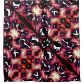 Große Spiegelung von leicht gemeißelt, weiß Duschvorhang (Vorderseite)