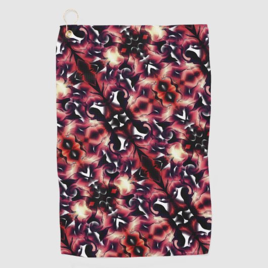 Große Spiegelung von leicht gemeißelt, weiß Golfhandtuch (Vorderseite)