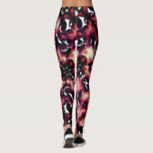 Große Spiegelung von leicht gemeißelt, weiß Leggings (Rückseite)