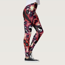 Große Spiegelung von leicht gemeißelt, weiß Leggings