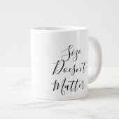 Größe spielt keine Rolle - Funny Tiger und Mouse D Jumbo-Tasse (Vorderseite Rechts)