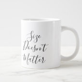 Größe spielt keine Rolle - Funny Tiger und Mouse D Jumbo-Tasse (Rechts)