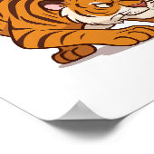 Größe spielt keine Rolle - Funny Tiger und Mouse D Poster (Ecke)