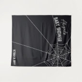 Große Spinnennetze - Babydusche im Hintergrund Wandteppich (Vorderseite (Horizontal))