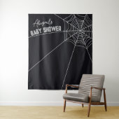 Große Spinnennetze - Babydusche im Hintergrund Wandteppich (Beispiel)