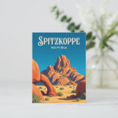 Große Spitzkoppe Namibia Postkarte (Stehend Vorderseite)
