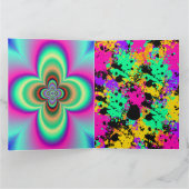 Große Splattered Gruß-Karte Karte (Innenseite)