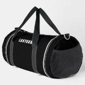 Große Sportwanne | Individuelle Name und Nummer Duffle Bag (Rechte Ecke)