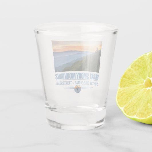 Große, spottige Mtnas Schnapsglas (Rückseite)